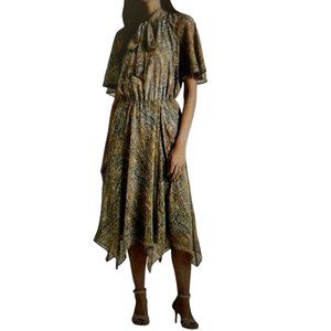 NWT LAUREN RALPH LAUREN WOMENS PAISLEY CRINKLE GEORGE CREAM MULTI Varies